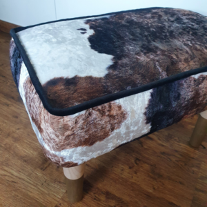 upgolstered seat animal pattern velvet